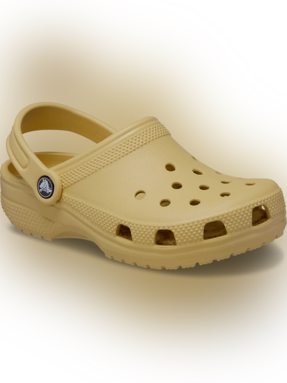 Kids Tan/Yellow Slip-On Crocs - Comfortable Everyday Shoe